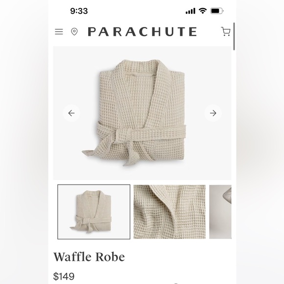 Parachute 100% Organic Cotton Waffle Robe - Picture 12 of 12